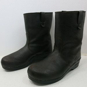 Sanita Oil Tanned Leather Comfort Boots 42 US 9.5 Mens/11.5 Womens